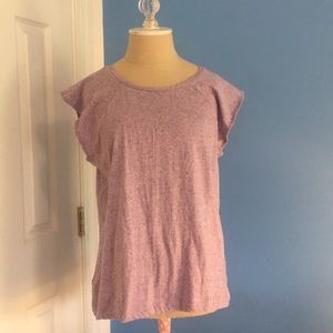 Short sleeve ruffles T-shirt